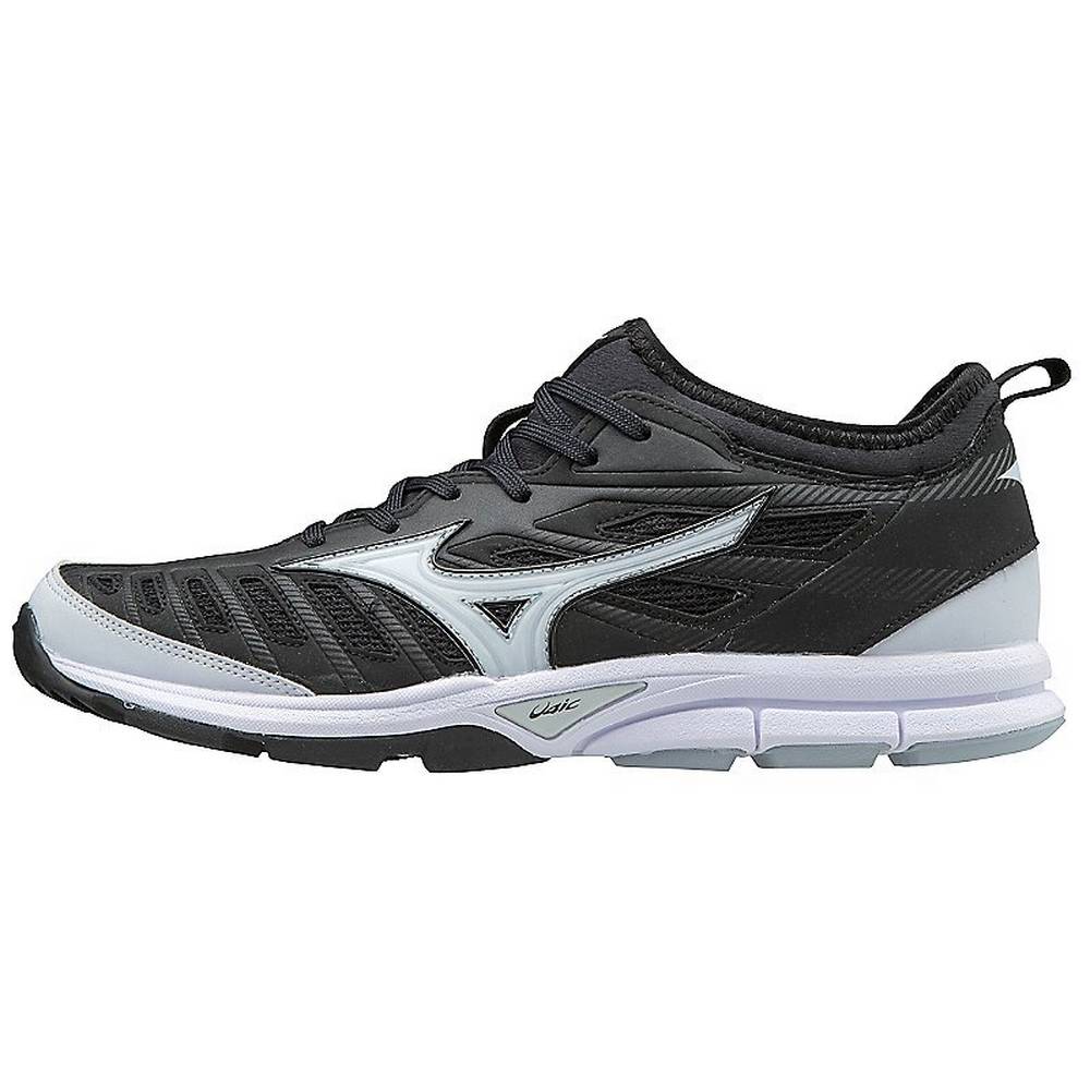 Panske Botasky Mizuno Player’s Trainer 2 Turf Čierne/Biele Vypredaj LSJR23846
